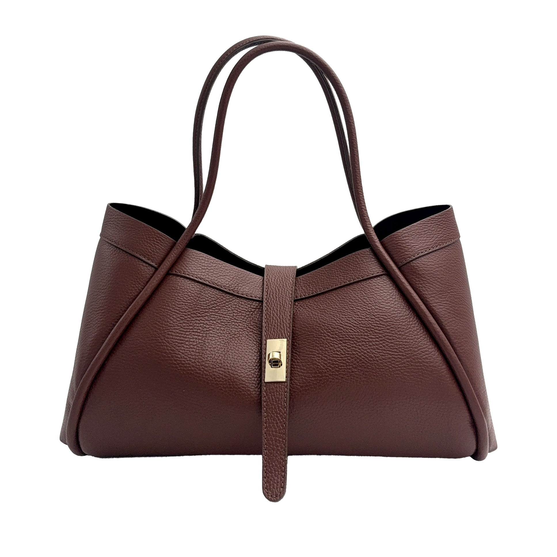 Borsa a Mano Elegante da Donna in Pelle Martellata