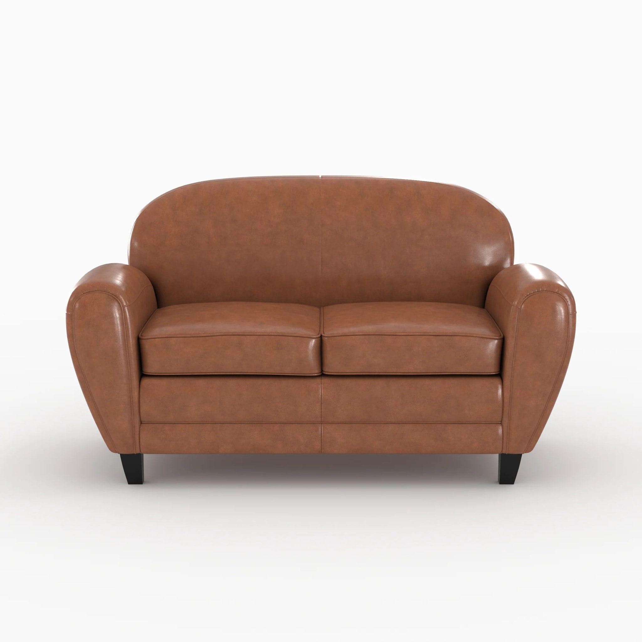Ensemble canapé et fauteuil camel 3 places - Club - Club