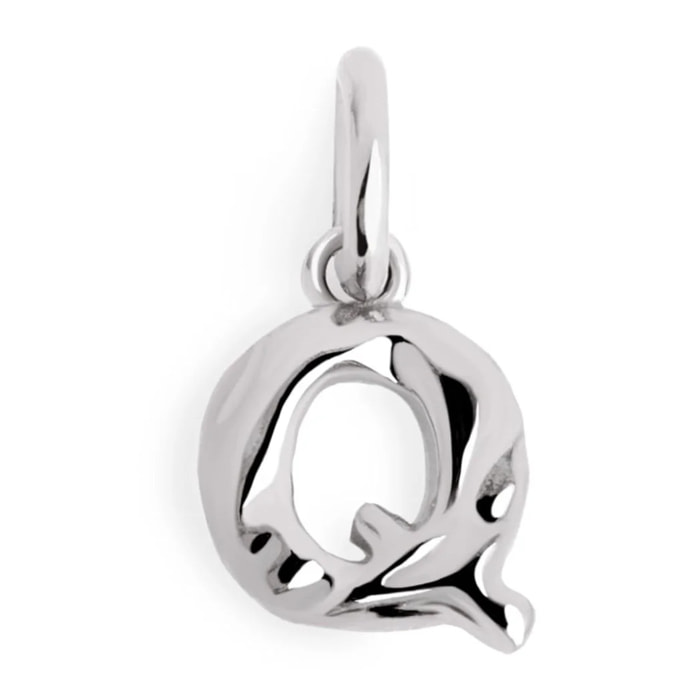 Charm Letter Organic in Argento