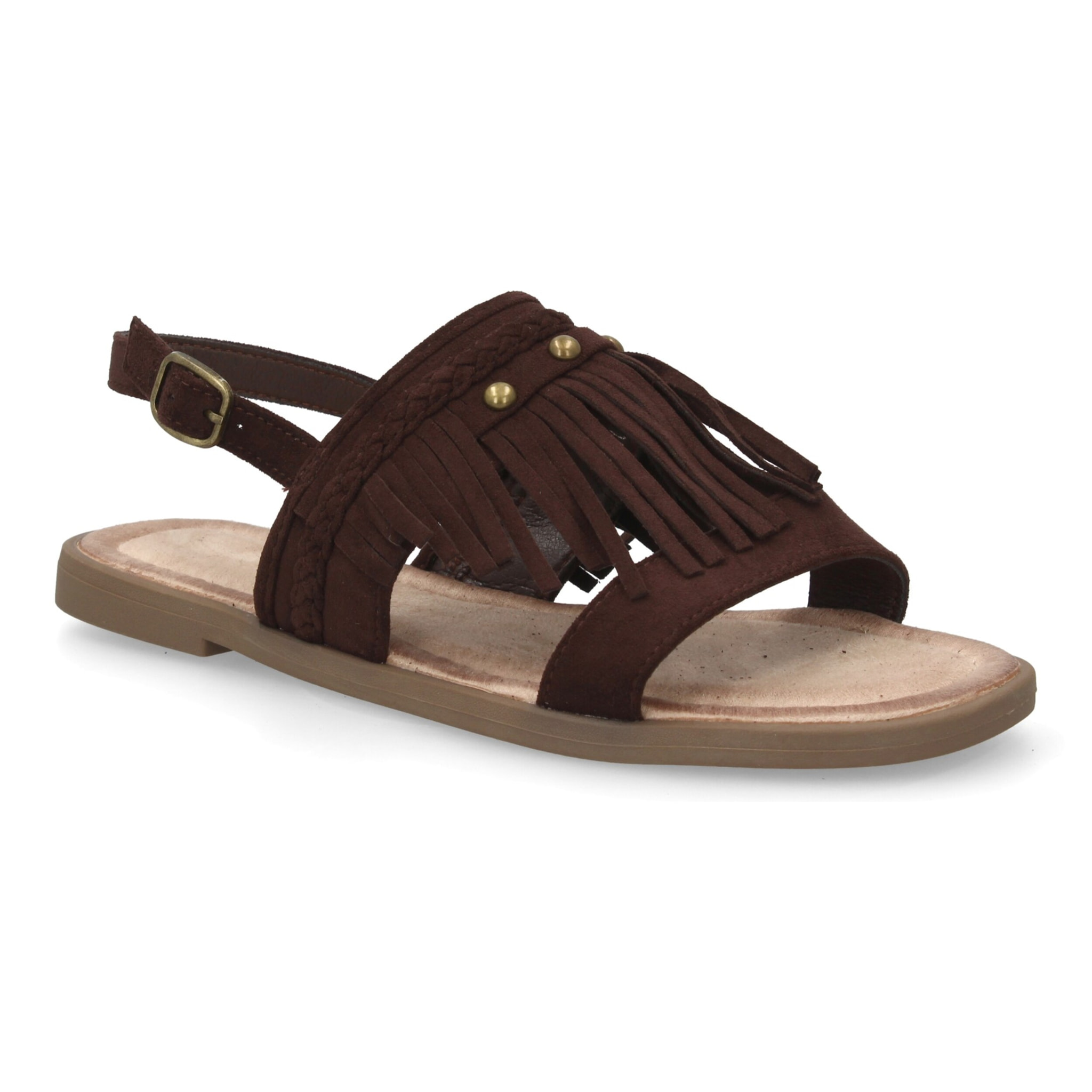Sandalia boho mujer cómoda verano con flecos