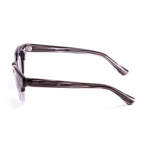 Gafas de sol LENOIR CROISETTE - Demi negro con detalle blanco / Ahumada