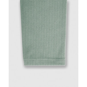 Pijama canalé raya ancha verde tiffany