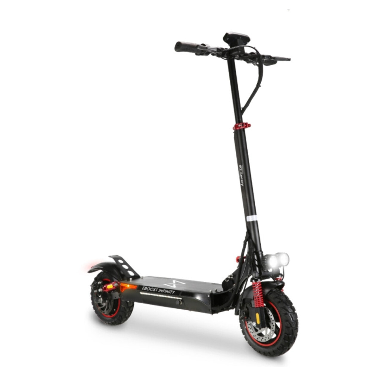 Trottinette électrique EBOOST GO - 25 km/h, 40 km autonomie, batterie 48V 10Ah, double frein à disque, suspensions x4,