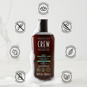 3-en-1 Camomille et Pin - Shampooing 3en1 Revitalisant Hydratant et Apaisant 450 ml