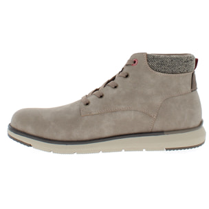 Armata di Mare Scarpe Uomo Stivaletti Casual Stringati con Soletta Rimovibile in Memory Foam AMU 2M845 Taupe