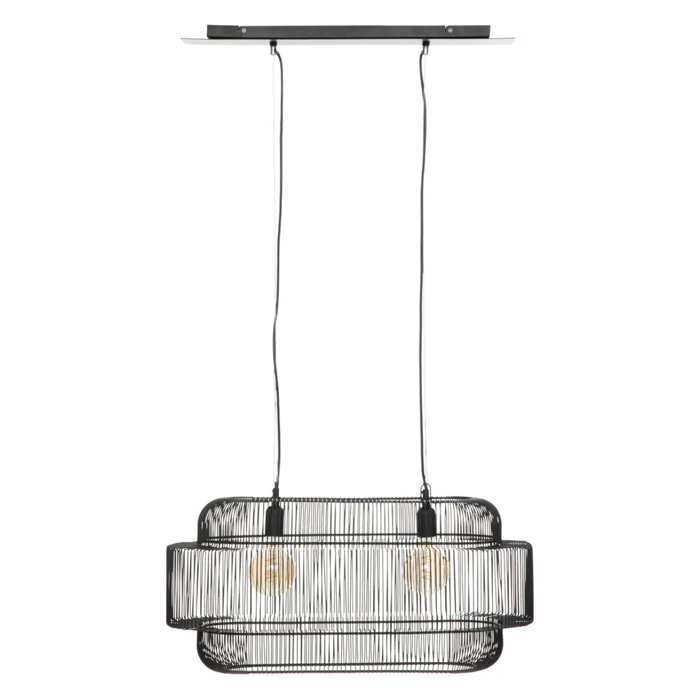 Suspension "Stora" métal noir D72,5cm
