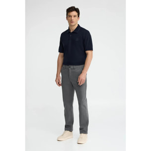 Pantalón chino gris de corte regular con logo Polo Club