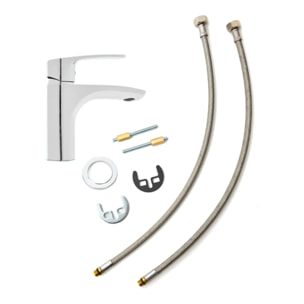 Project mitigeur de lavabo à levier, taille S, sans vidage, chrome (SATBSPRO271S)