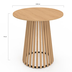 Table à manger ronde Camélia Ø80cm