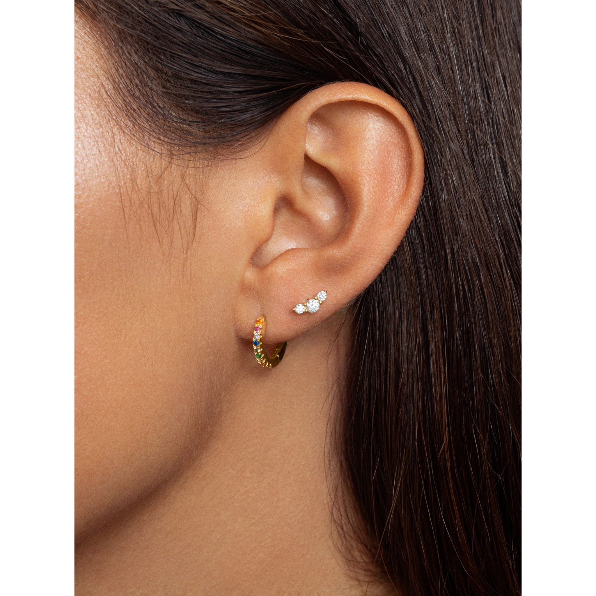 Orecchino Colors Argento Placcato Oro