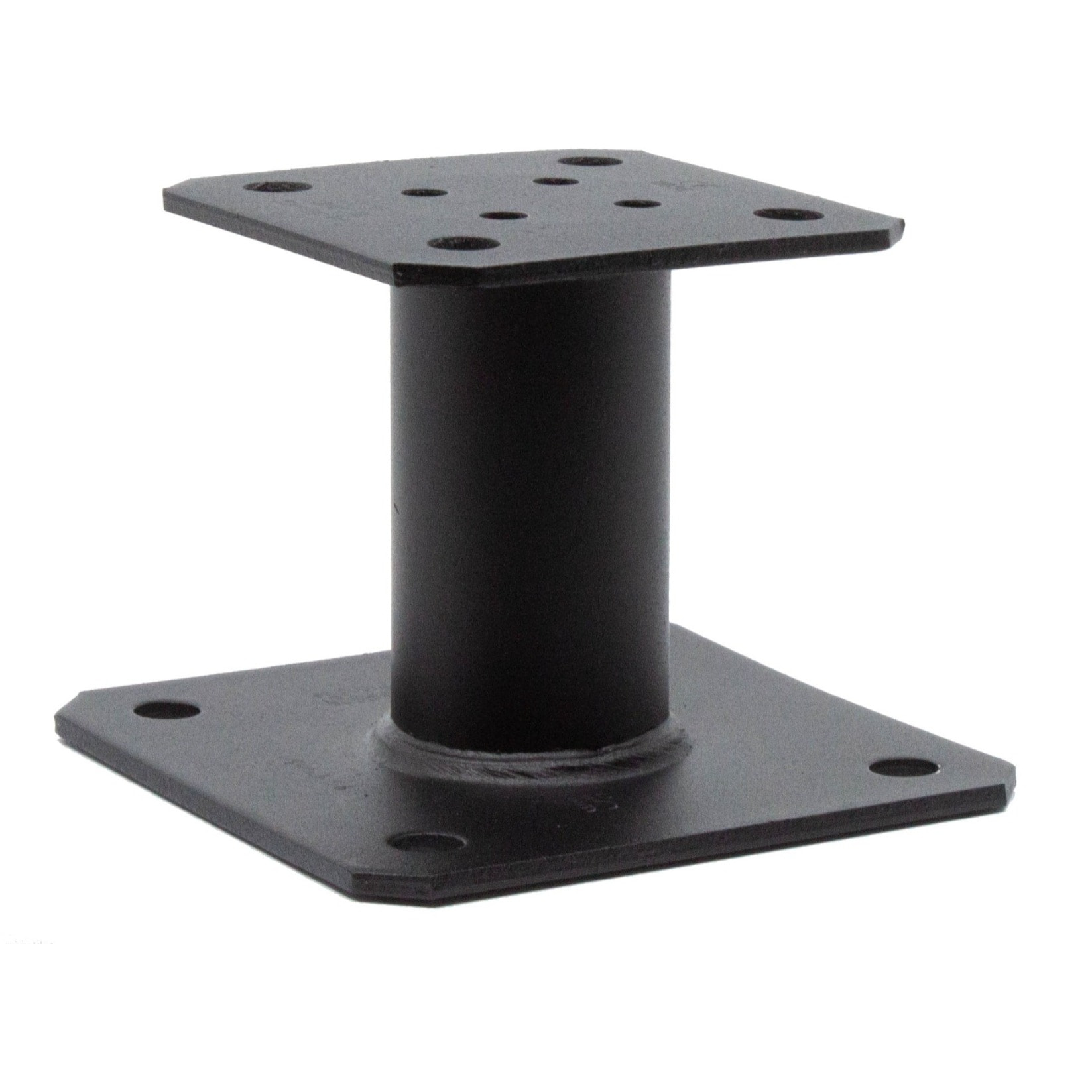 Pied de poteau fixe - Type A - Hauteur 100 mm - Finition noire - SIMPSON - PPA100PB