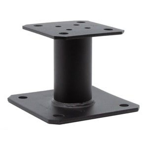 Pied de poteau fixe - Type A - Hauteur 100 mm - Finition noire - SIMPSON - PPA100PB