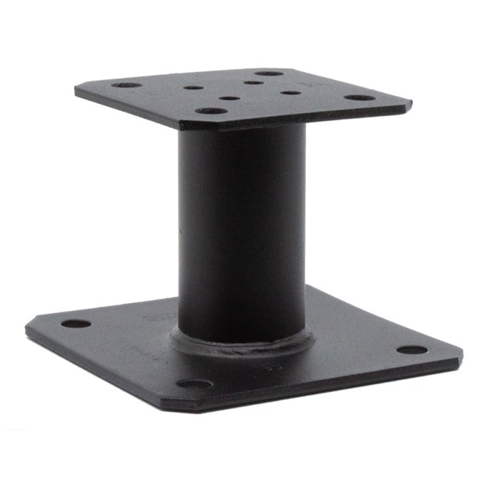 Pied de poteau fixe - Type A - Hauteur 100 mm - Finition noire - SIMPSON - PPA100PB