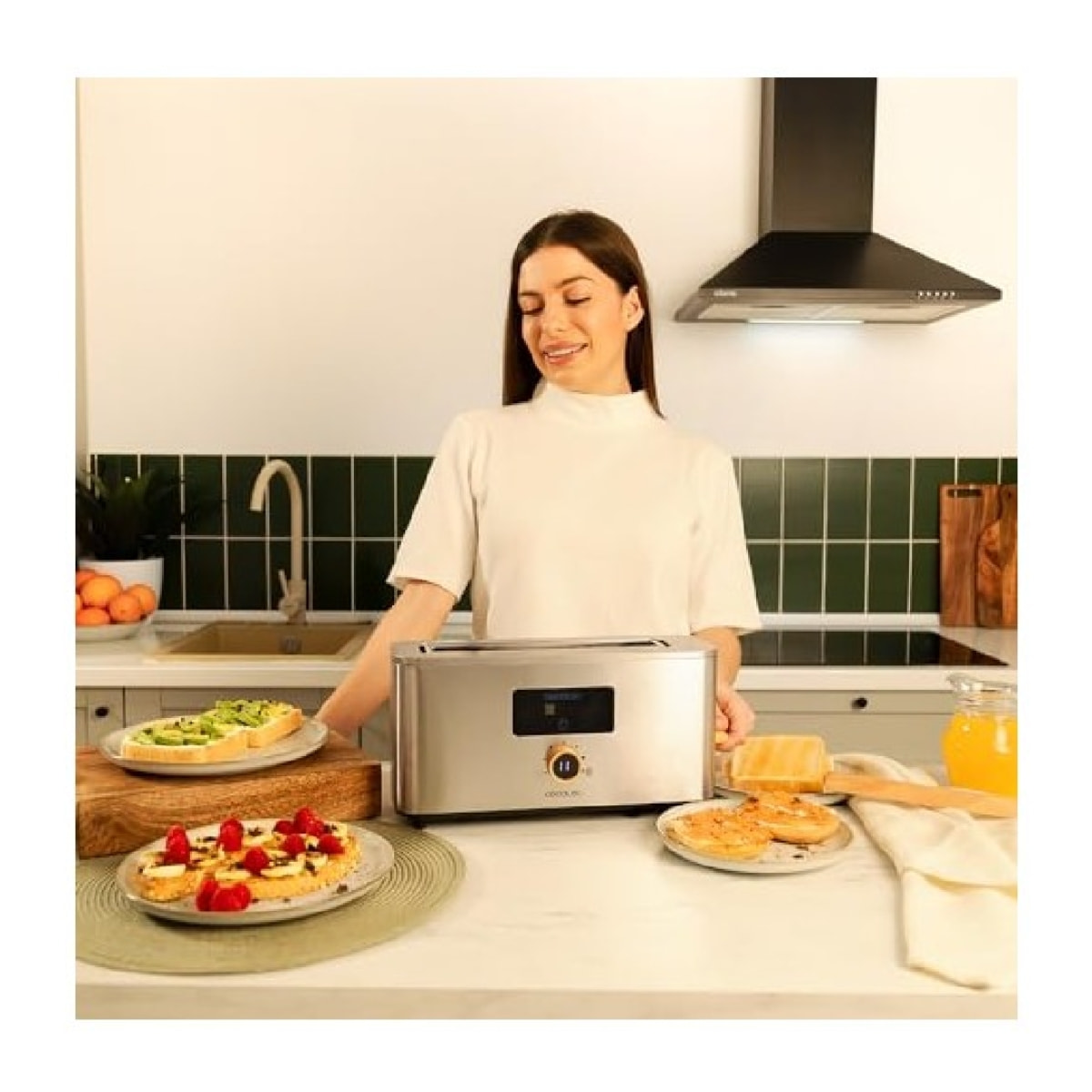 Cecotec Grille-pain vertical Touch&Toast Extra