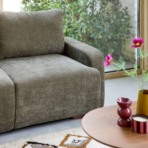 Canapé d'angle gauche 3 places tissu  DANY