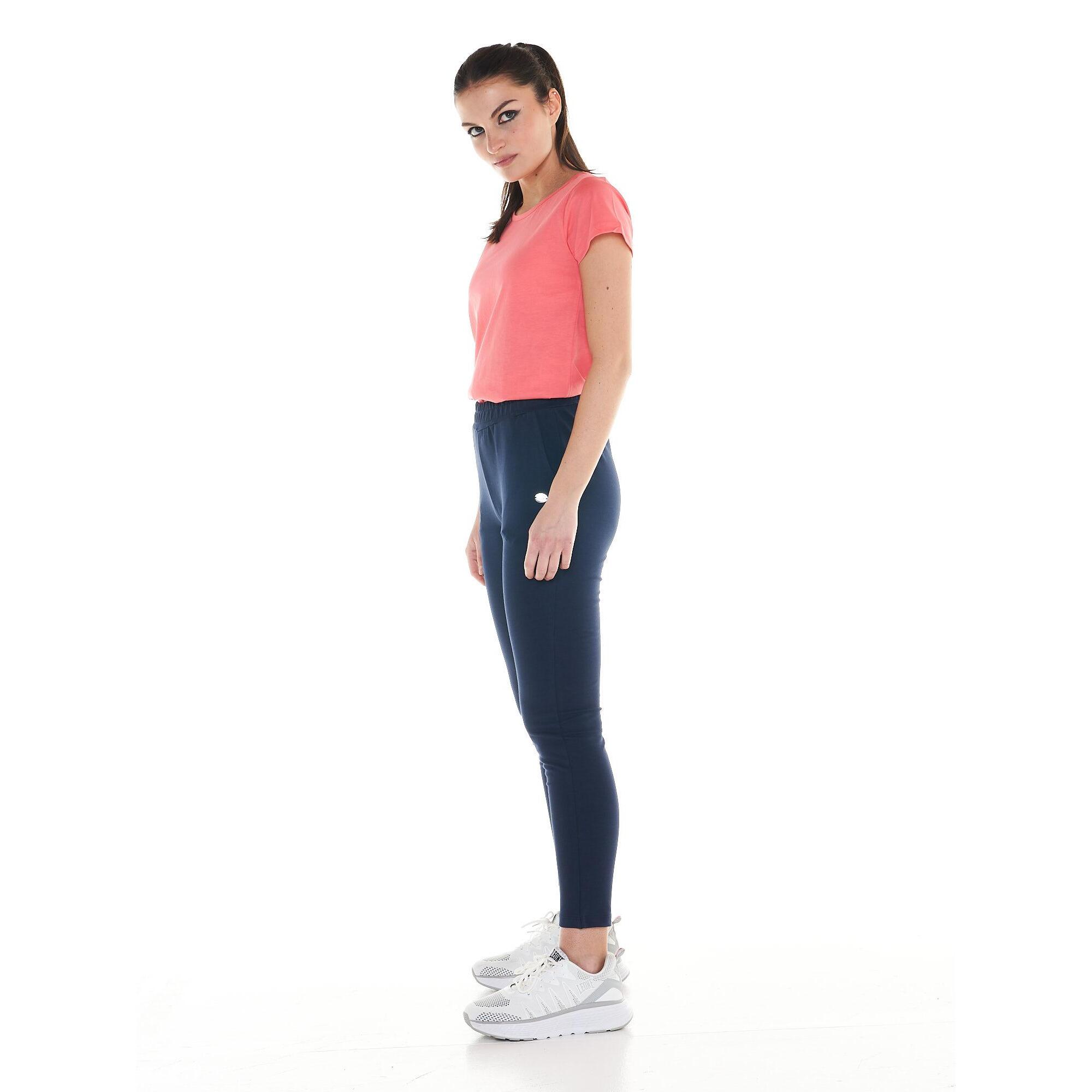 Pantalón de chándal básico con costuras verticales para mujer de Leone