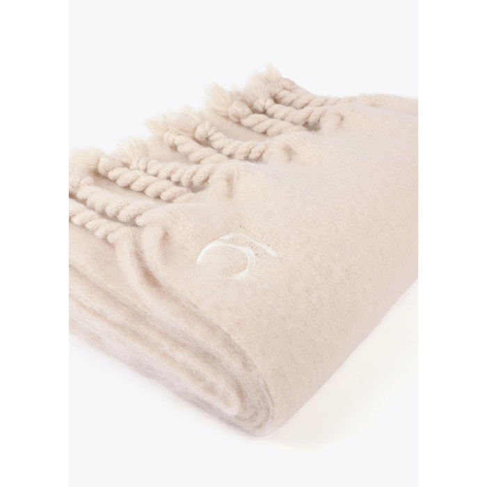 Sciarpa Liscia con Frange Spesse