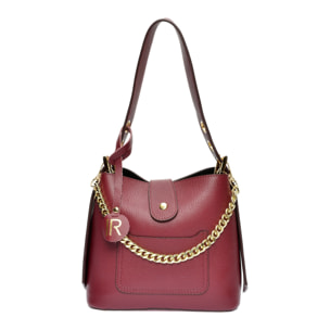 Borsa a mano Isabella Rhea Bordeaux