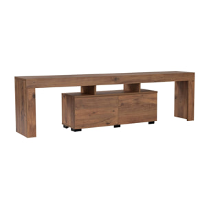 Mobile porta TV Andarna, Credenza da soggiorno, Armadio basso per TV, Base parete attrezzata, 180x31 h50 cm, Pino