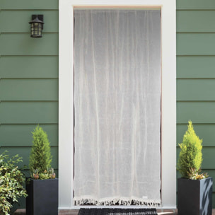 Moustiquaire de porte esprit bohème - Ecru