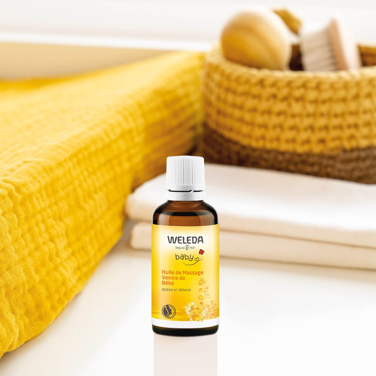 WELEDA - Huile de Massage Ventre de Bébé - 50 ml