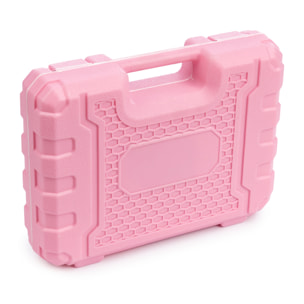 Destornillador eléctrico inalámbrico, con caja de herramientas de 46 accesorios.