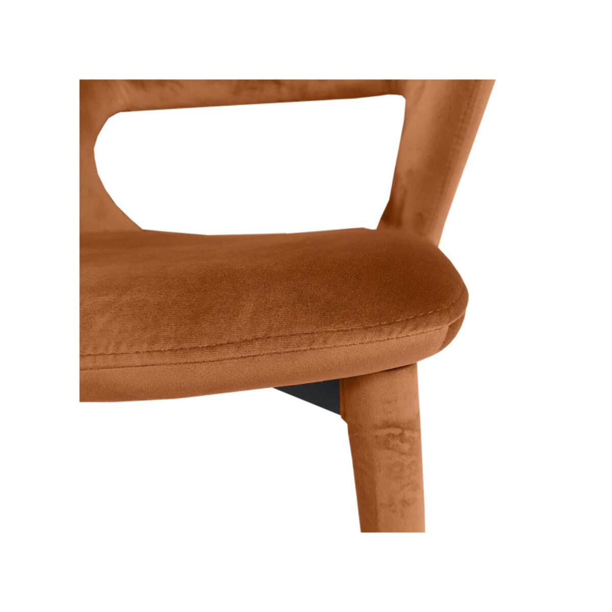 Chaise en velours avec accoudoirs - VALENTINA