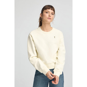 Sudadera color crudo de corte boxy con logo Rigby Go