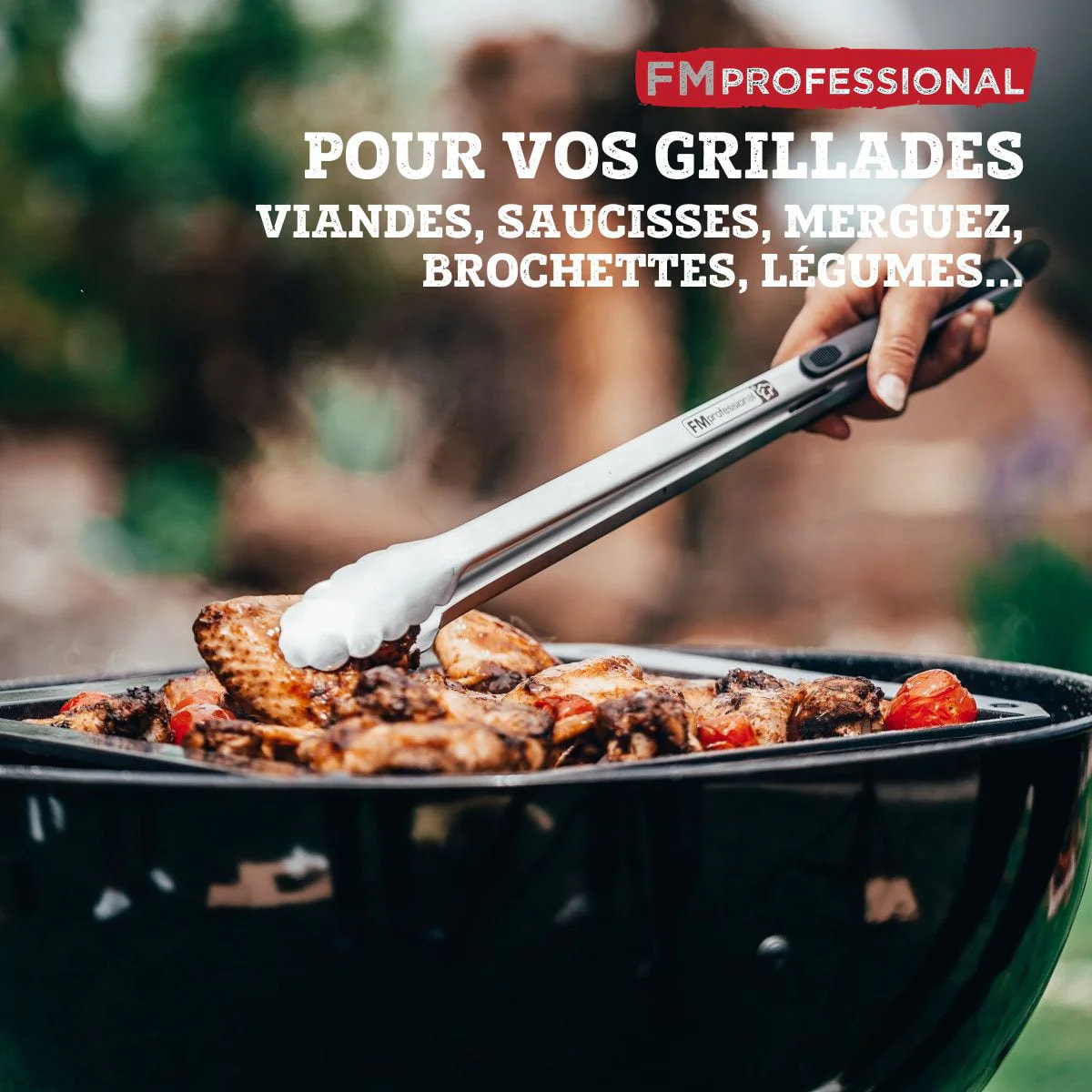 Pince à barbecue professionnelle 45 cm FM Professional