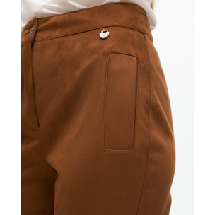 Pantaloni a Zampa in Antelina