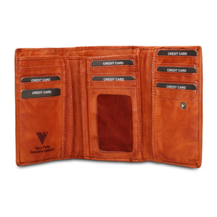 Portafoglio uomo in vera pelle - Modello Boreal - Casual - 14.0 x 9.0 x 4.5 cm