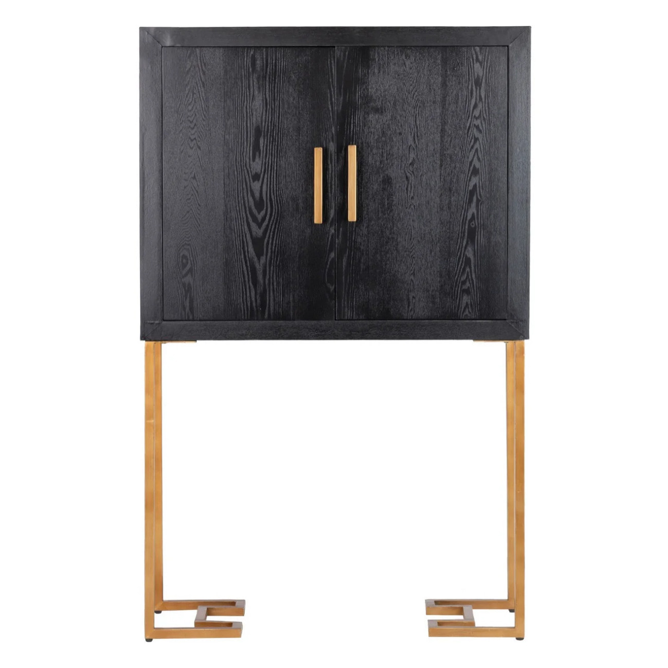 Cabinet Negro-dorado 100x45x160 Cm