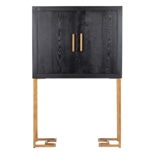 Cabinet Negro-dorado 100x45x160 Cm