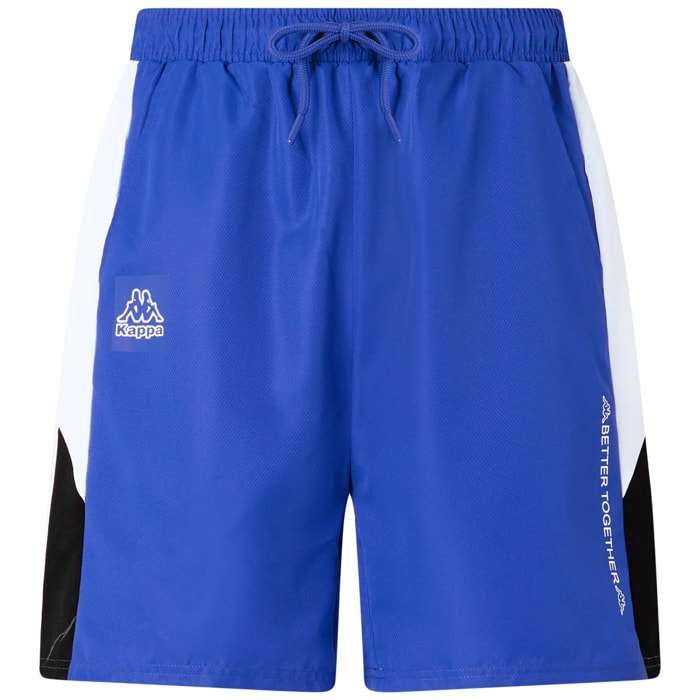 Kappa - Pantaloni Corti Uomo Blu - Logo Gaggio