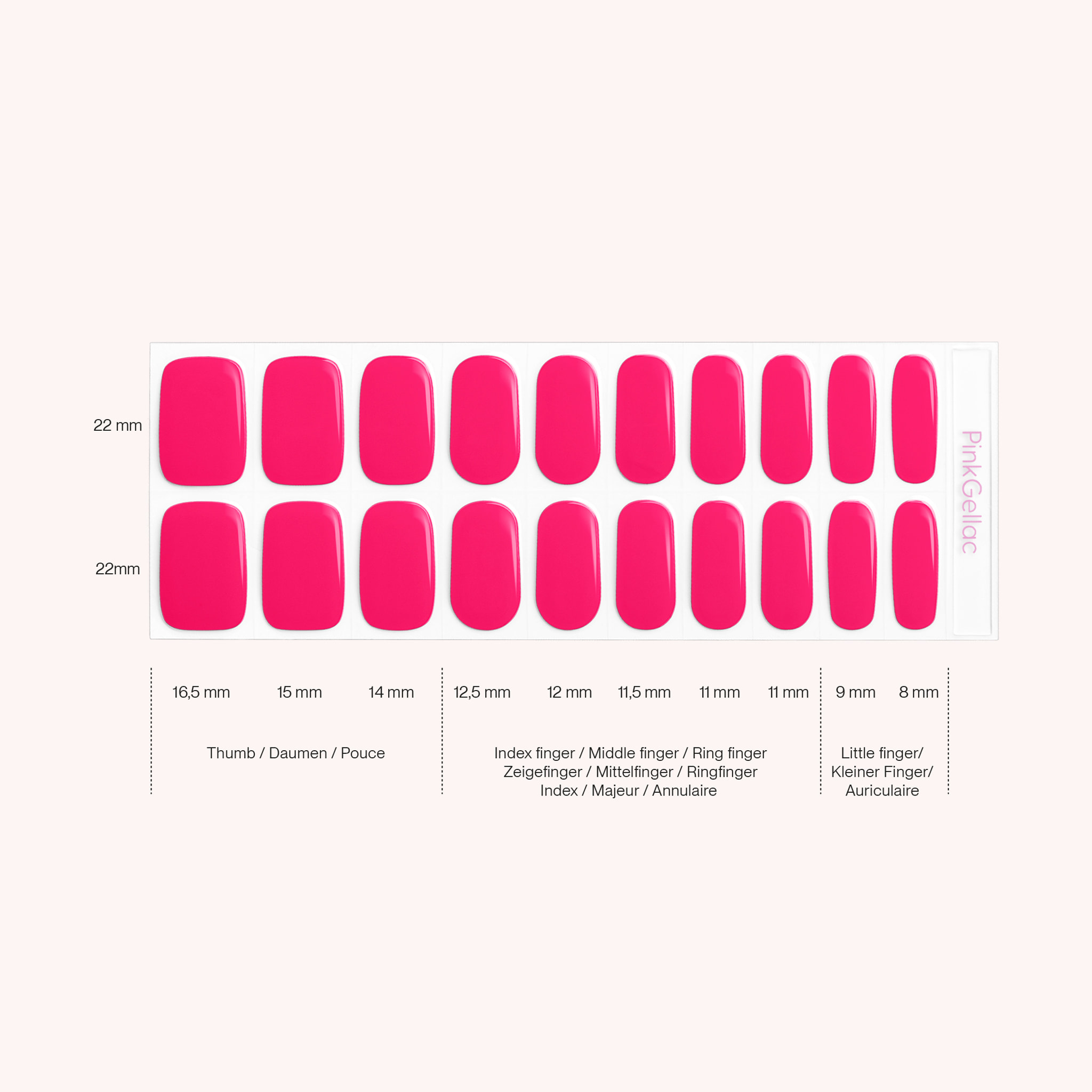 Stickers gel - 0023 Rosy Red