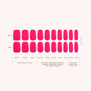 Stickers gel - 0023 Rosy Red
