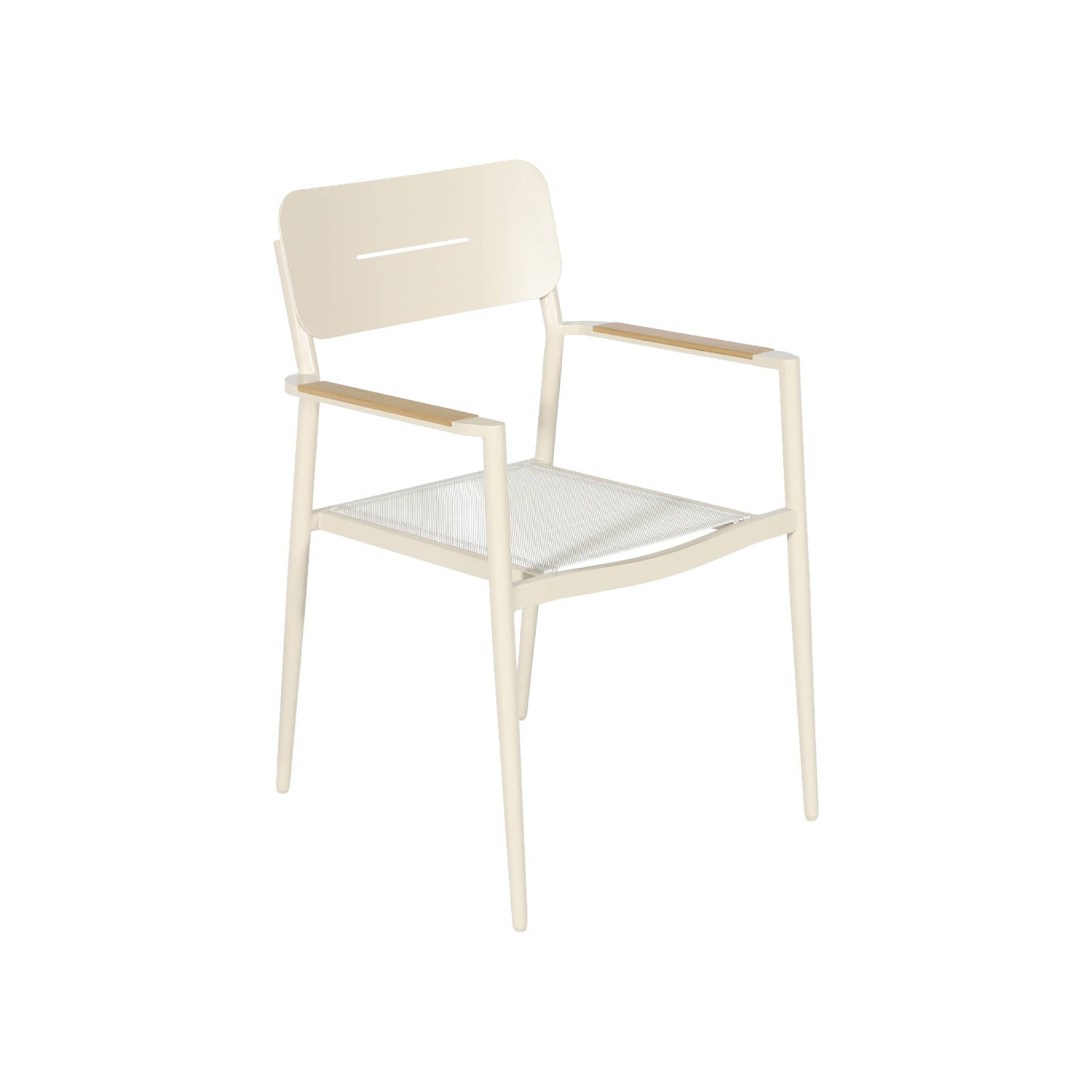 Fauteuil de jardin aluminium et textilène (lot de 4) FIRA