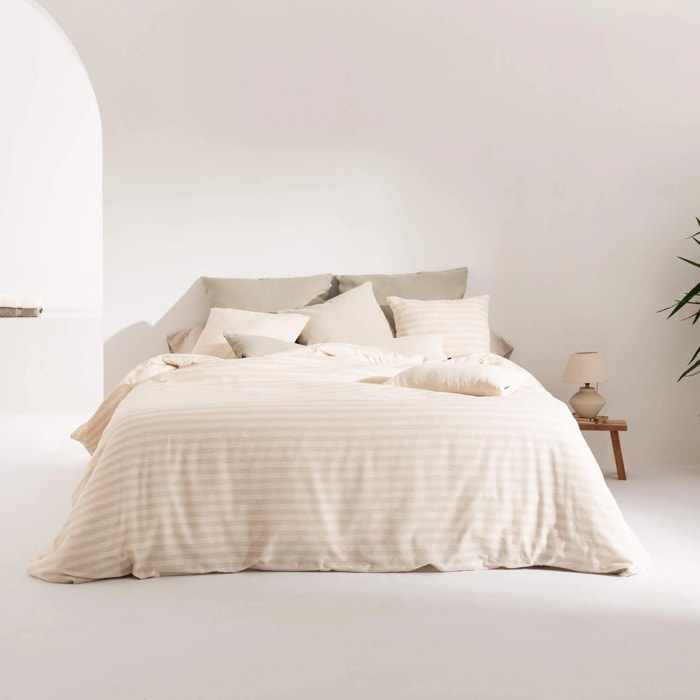 Housse de couette jacquard Jávea Grand Lino