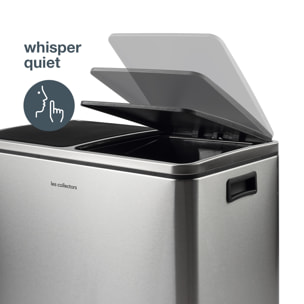 Papelera reciclaje 2 x 30L - Edición inox