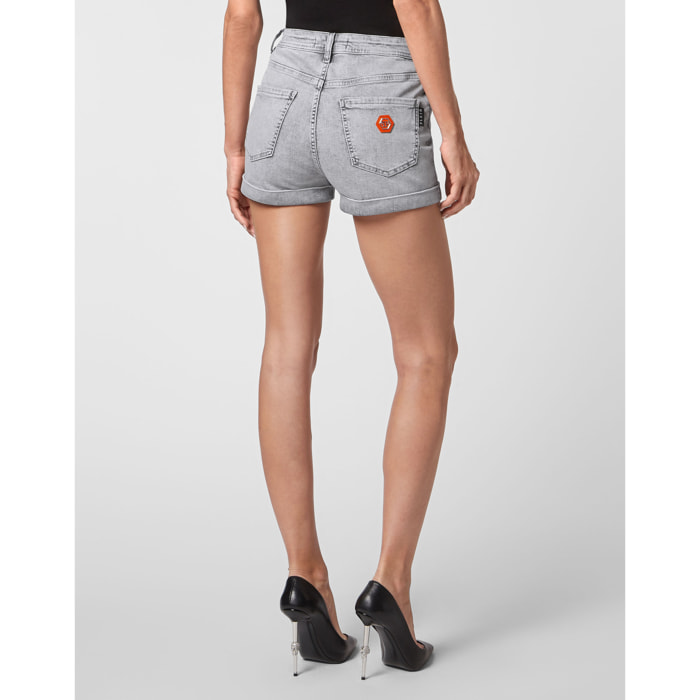 PHILIPP PLEIN Pantalones cortos vaqueros