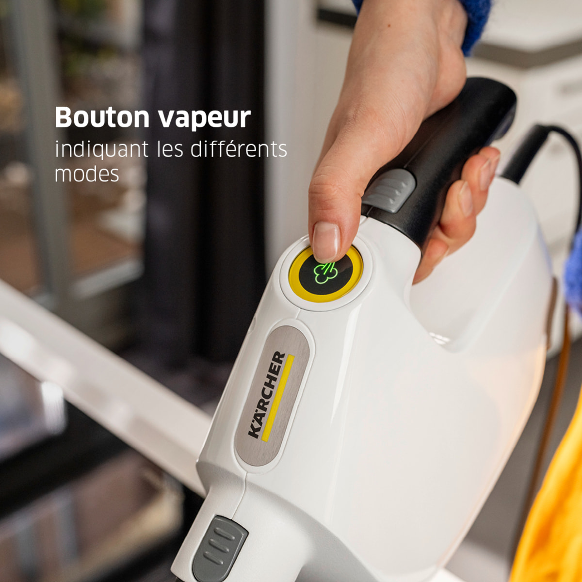 Balai vapeur Karcher SC1 Multi & Up Textile Edition - Puissance 1200W- défroisseur à main- Accessoires inclus- multifonctions