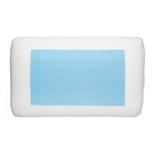 Oreiller mémoire de forme gel 50x30 cm