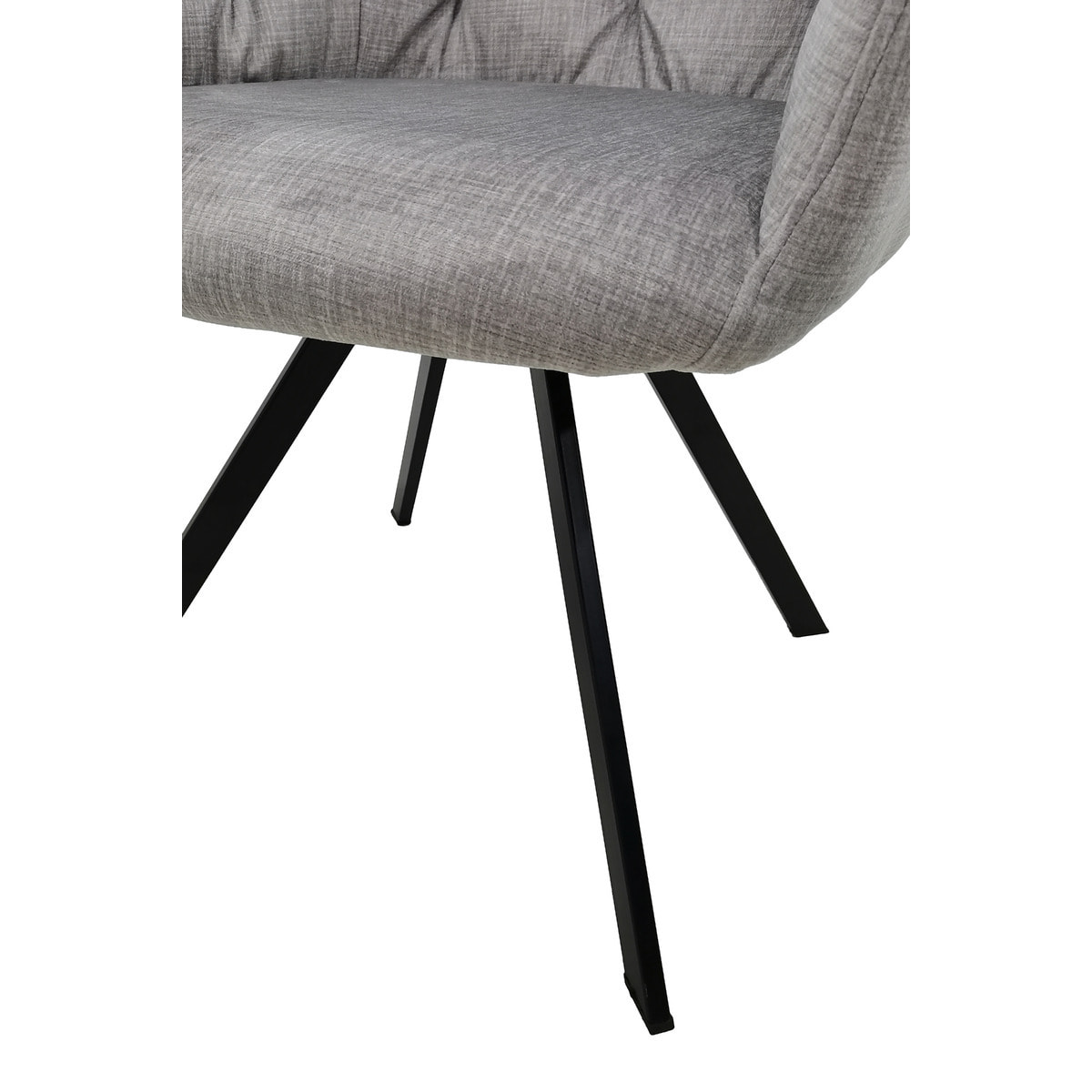 Set di 2 poltroncine girevoli Georgia grigio chiaro