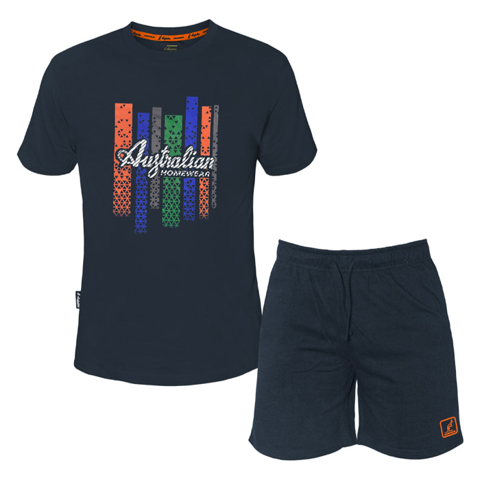 Completo Homewear Uomo Corto AUSTRALIAN Cotone