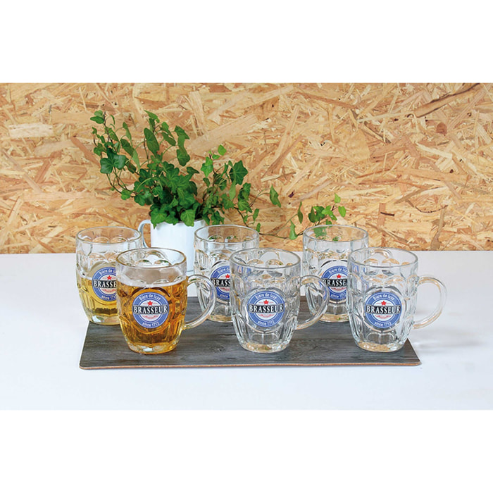 Lot de 6 chopes à bières 54cl