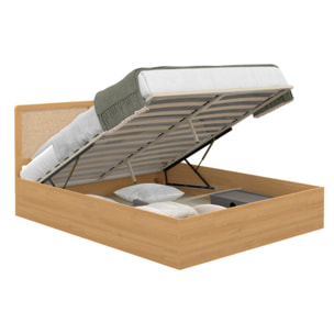 Lit coffre Eva cannage