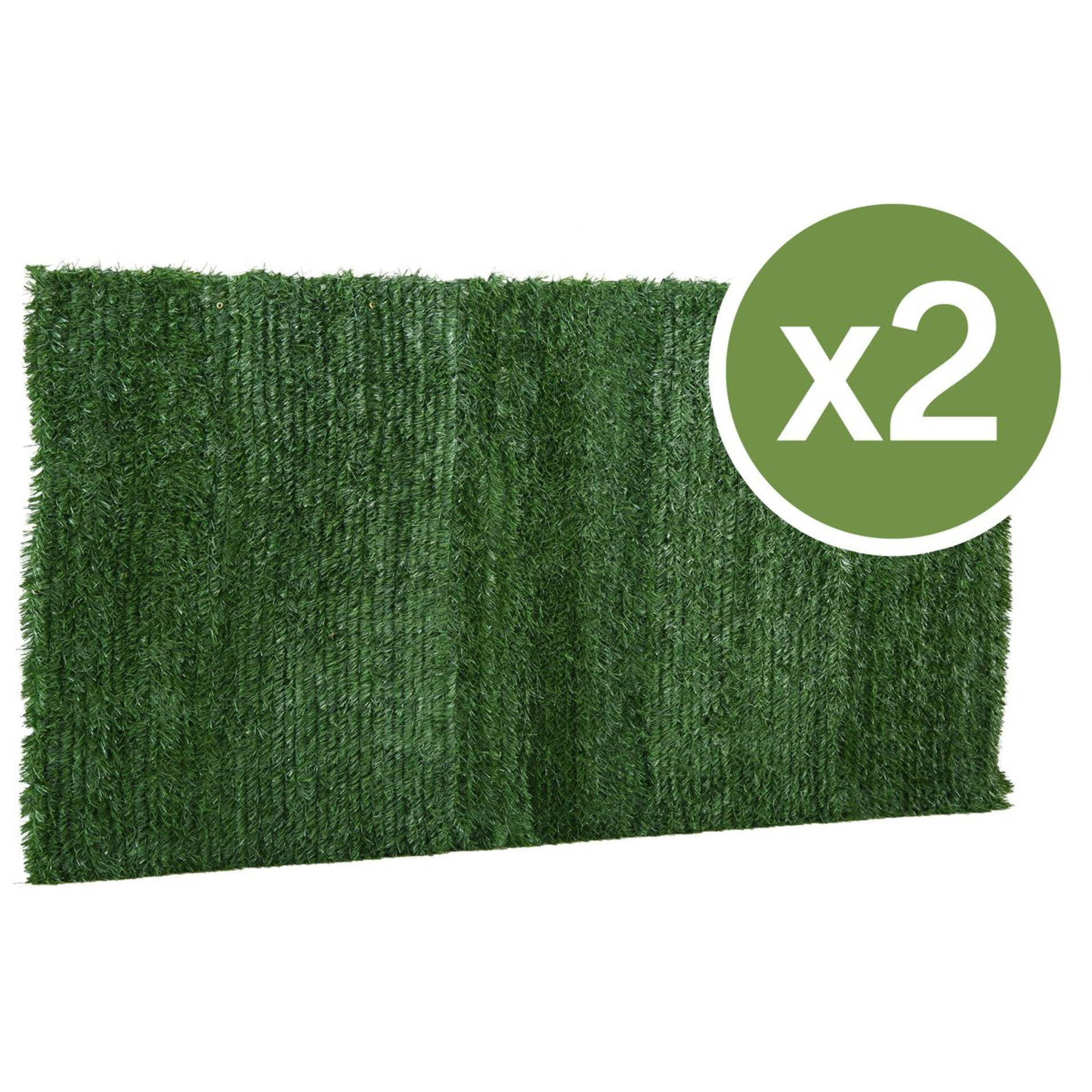 Lot de 2 Haies artificielles - 300 x 150 cm