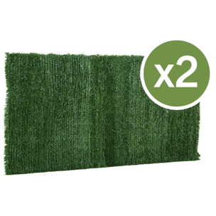 Lot de 2 Haies artificielles - 300 x 150 cm