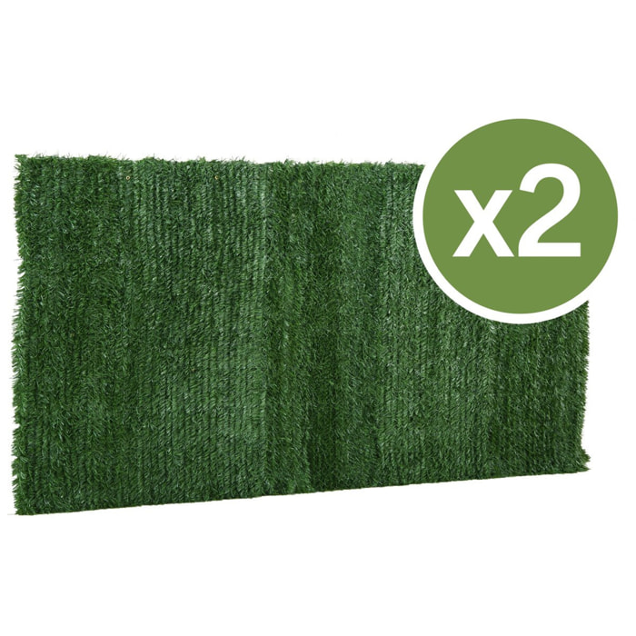Lot de 2 Haies artificielles - 300 x 150 cm
