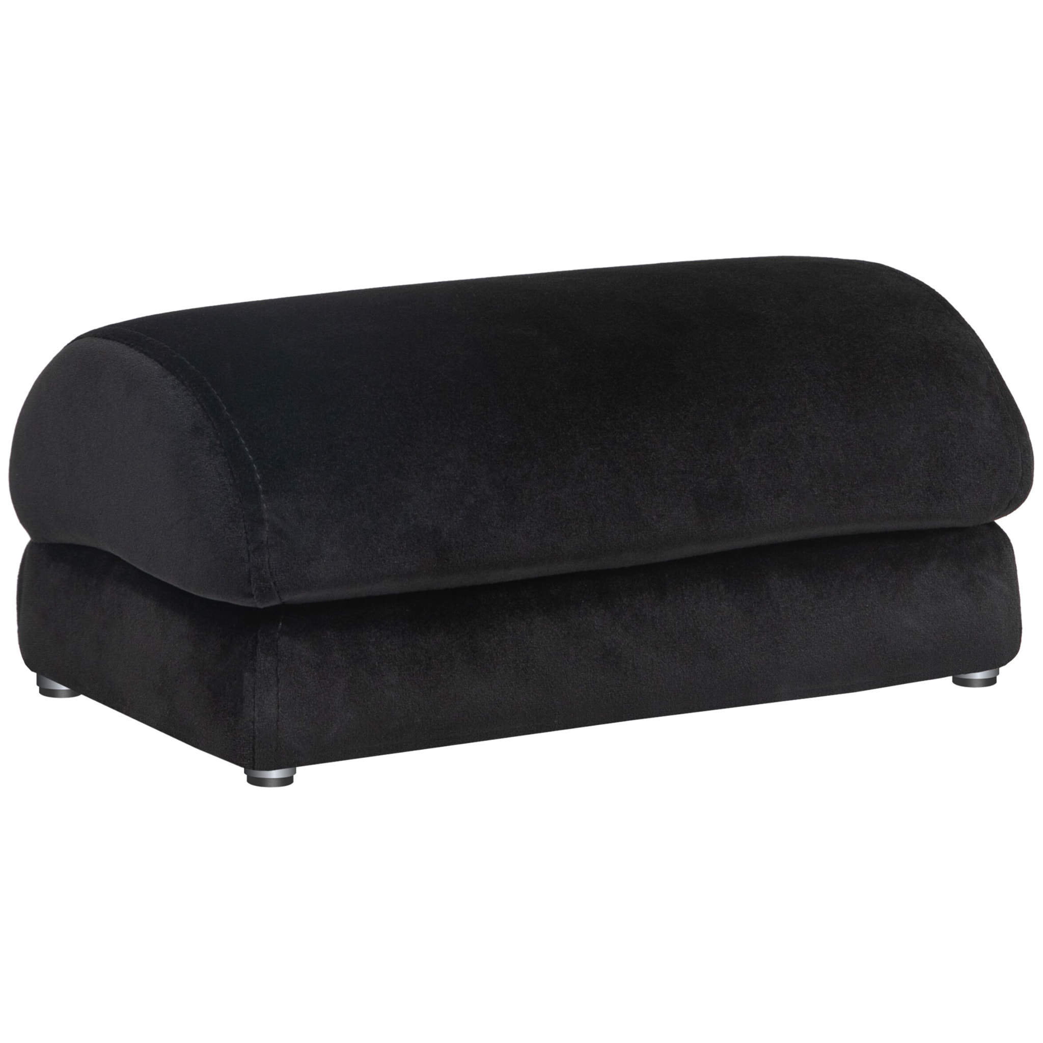 Repose-pied sous le bureau - repose pied bureau antidérapant - mousse souple velours noir